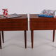 Ensemble de tables de chevet de Danisch de teck avec deux tiroirs