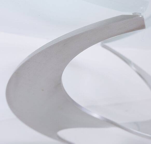 Knut Hesterberg for Ronald Schmitt Aluminum "Propeller" Coffee Table