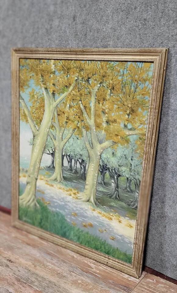 Brémond: Oil painting on panel from the first part of the 20th century