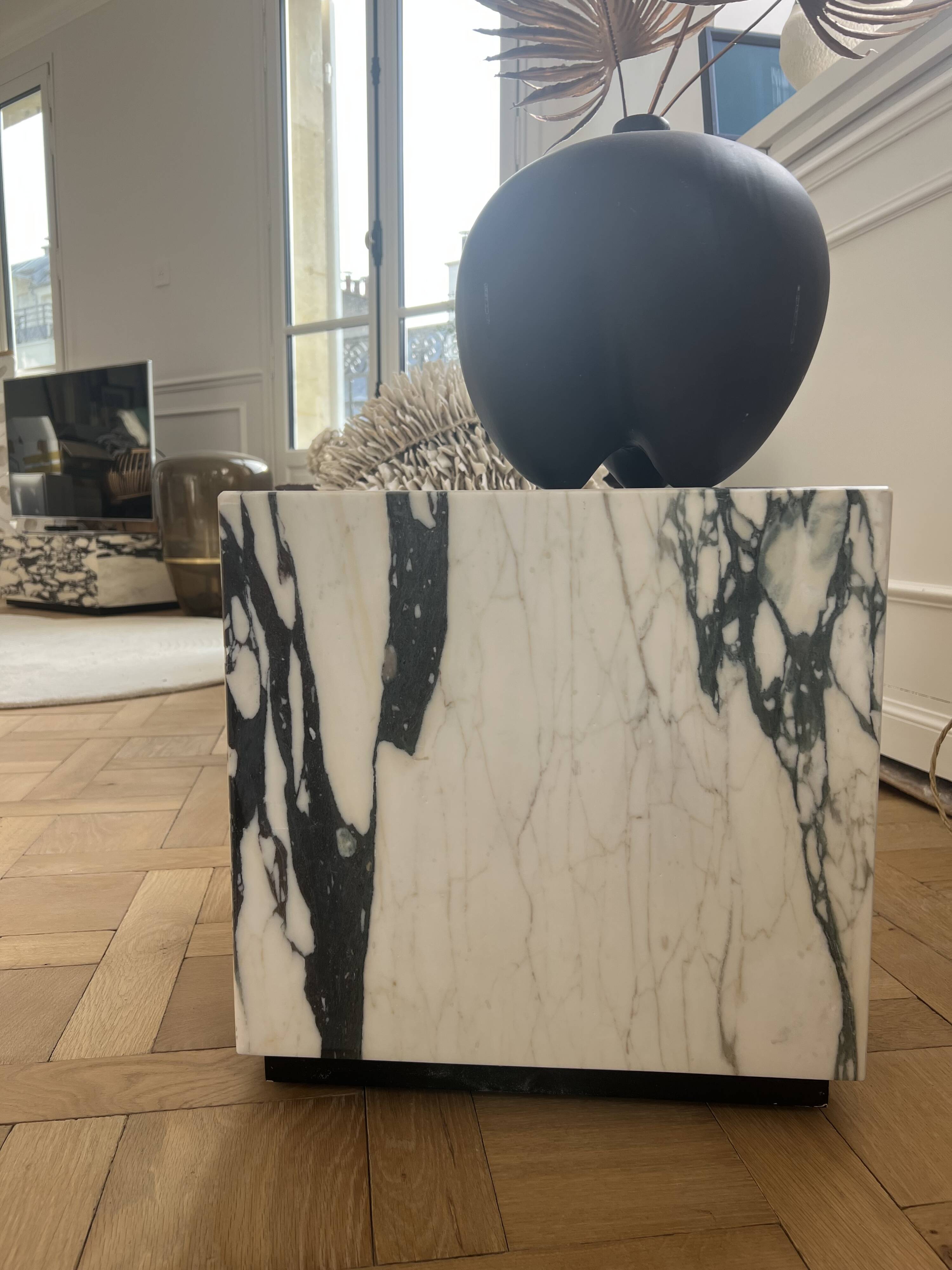 Calacatta Viola Marble Coffee Table Square 40x40x40