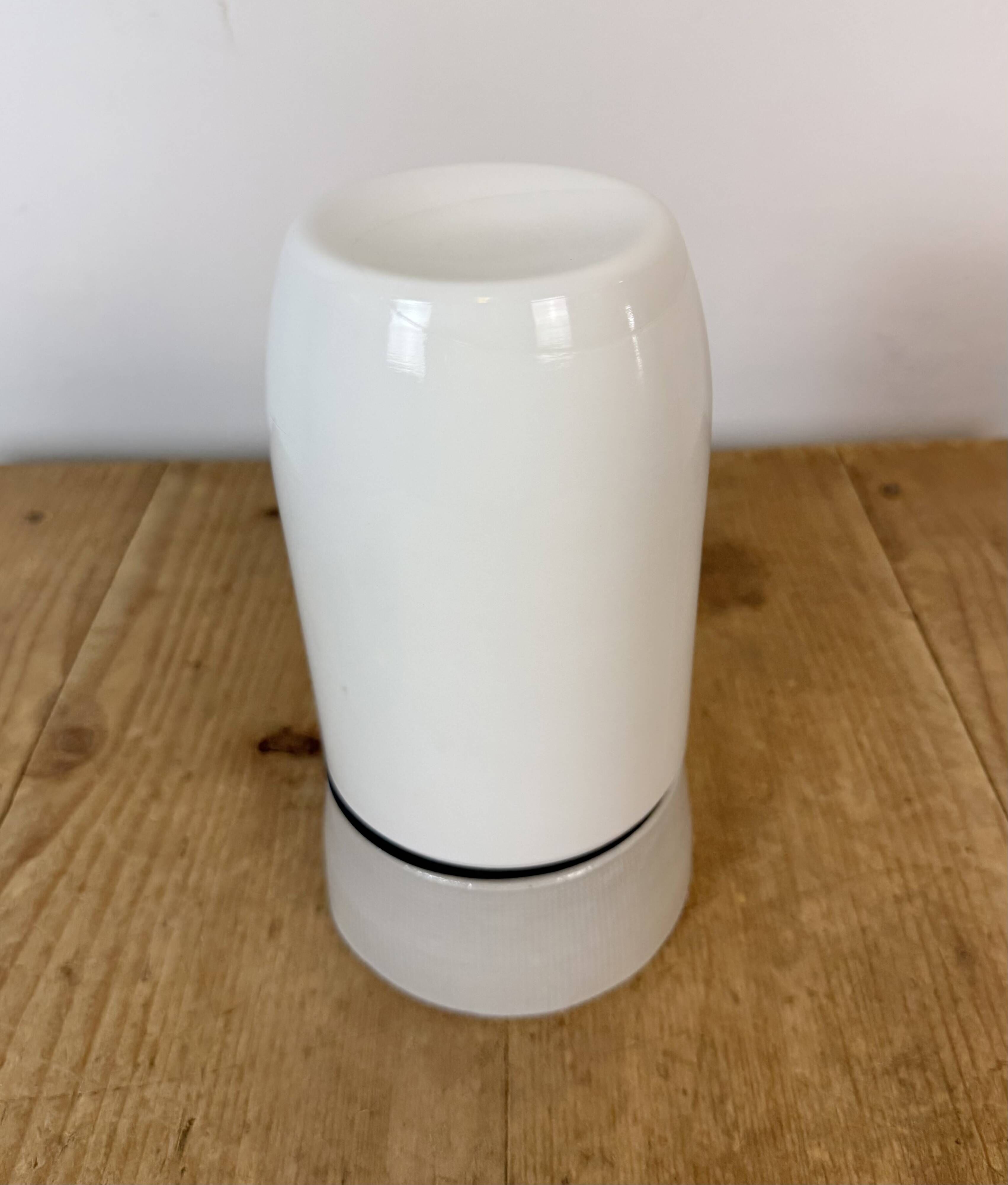 Vintage White Porcelain Ceiling Light, 1970s