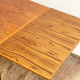 Danish mid century teak extendable dining table, denmark, 1960s