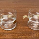 Vintage tea glasses Paula Series by Jorma Vennola for Iittala, 1970s, set of 2