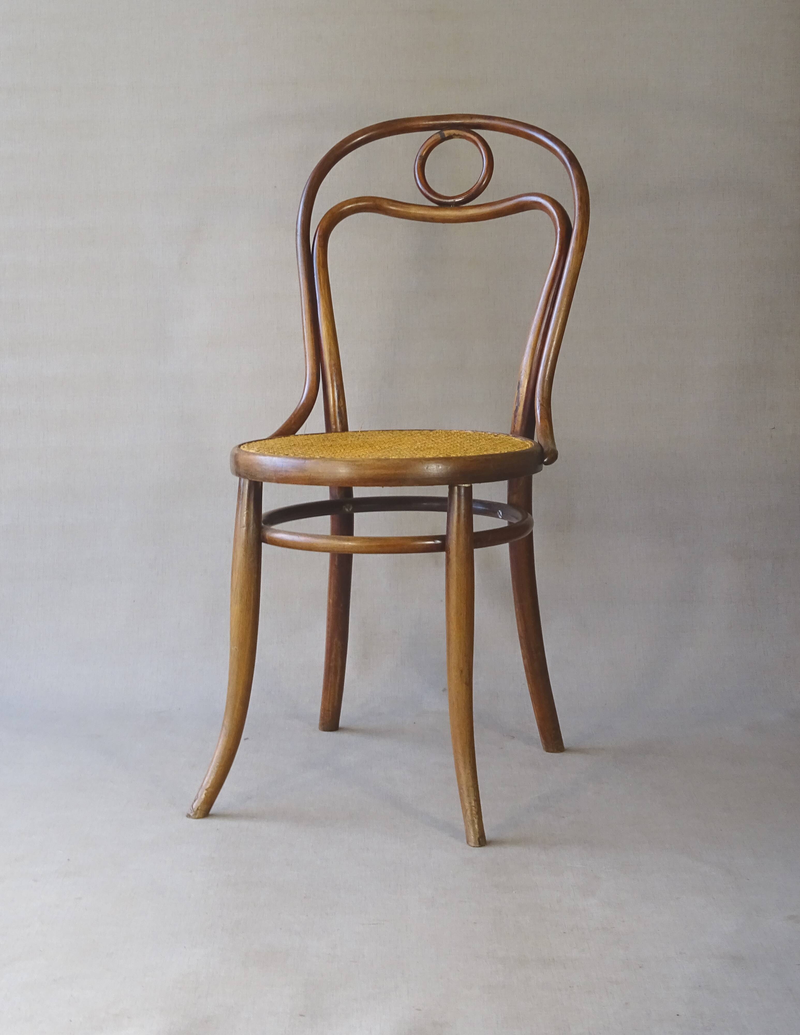 Turpe chair No. 31 from 1900, caned - bentwood - origin Germany