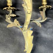 Set of 4 wall sconces in gilded bronze – Louis XV style – 20th century