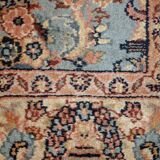 Vintage indian carpet tabriiz handmade 126cm x 188cm 1960s, 1c736
