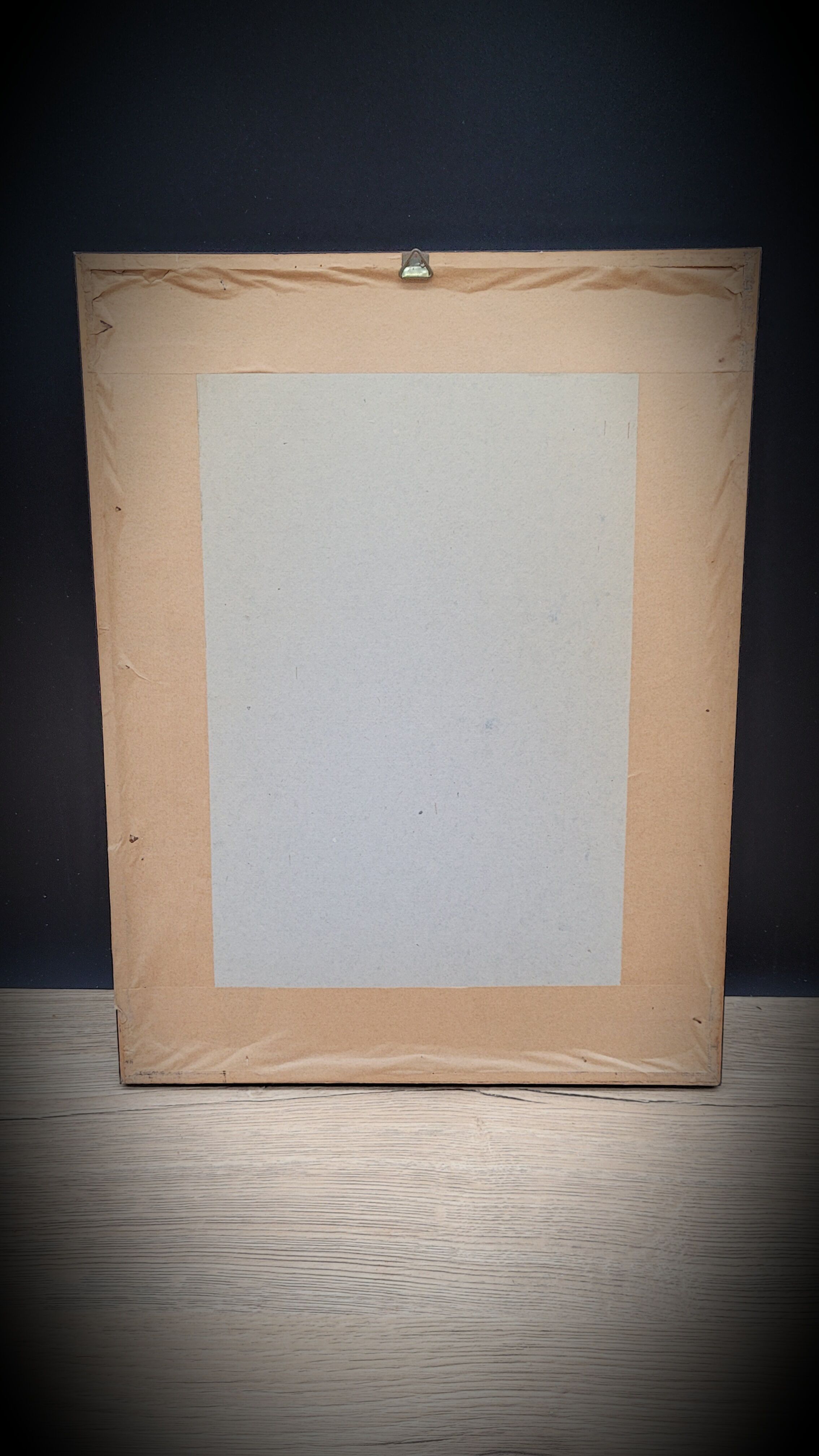 Lithograph Bengal Rose with large leaves