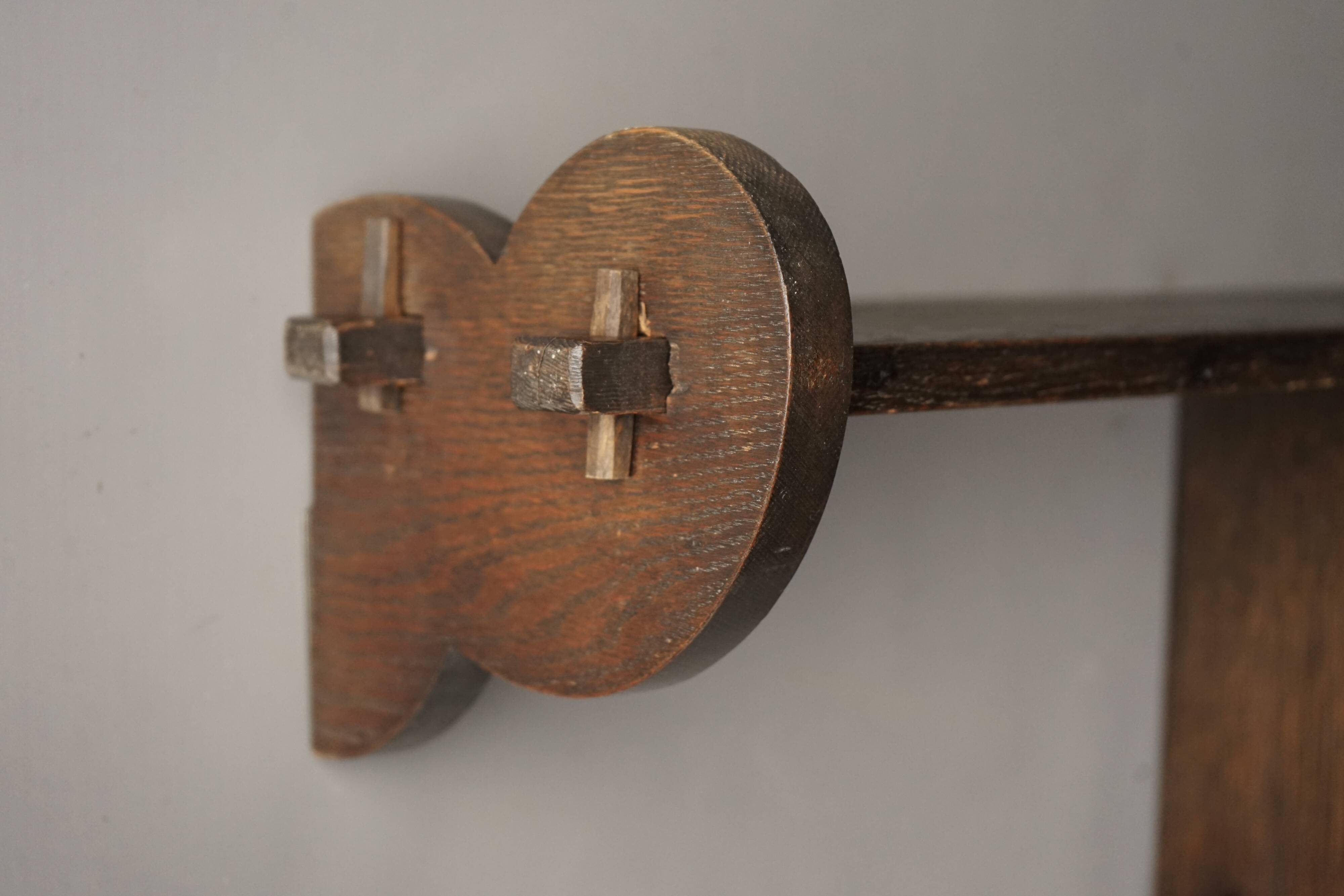 Étagère hollandaise en bois massif en forme de nuage, années 1930