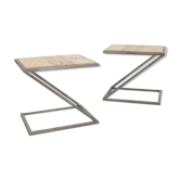Pieces of sofa chrome, 70's