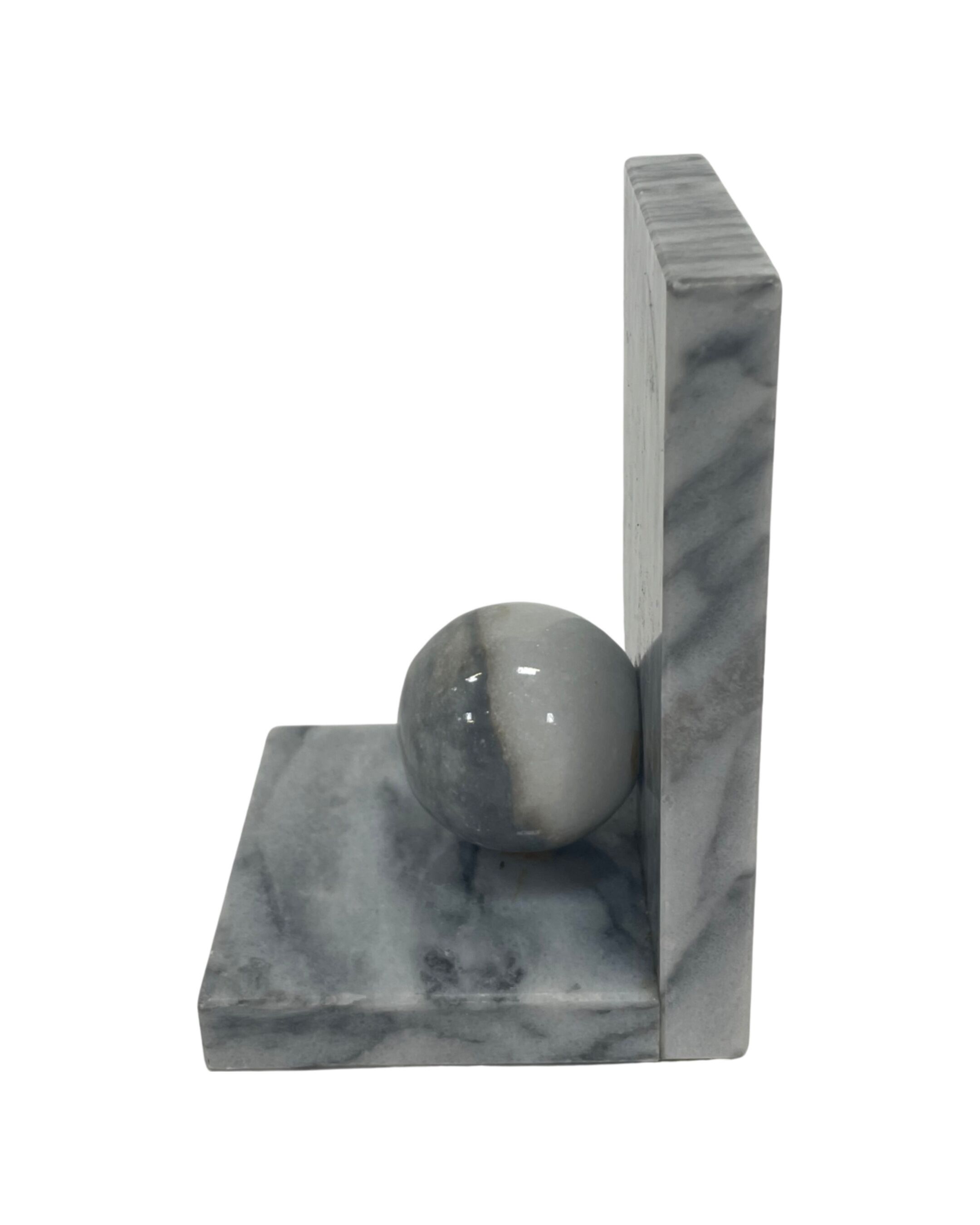 Vintage bookends marble 80s design bookend
