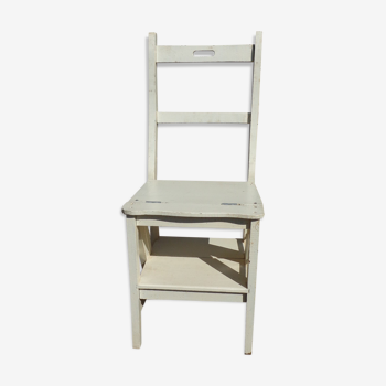 Painted stepladder chair