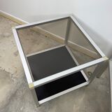 Pair of vintage trundle side tables