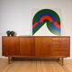 Danish teak sideboard with sliding doors and drawers, 1960s.