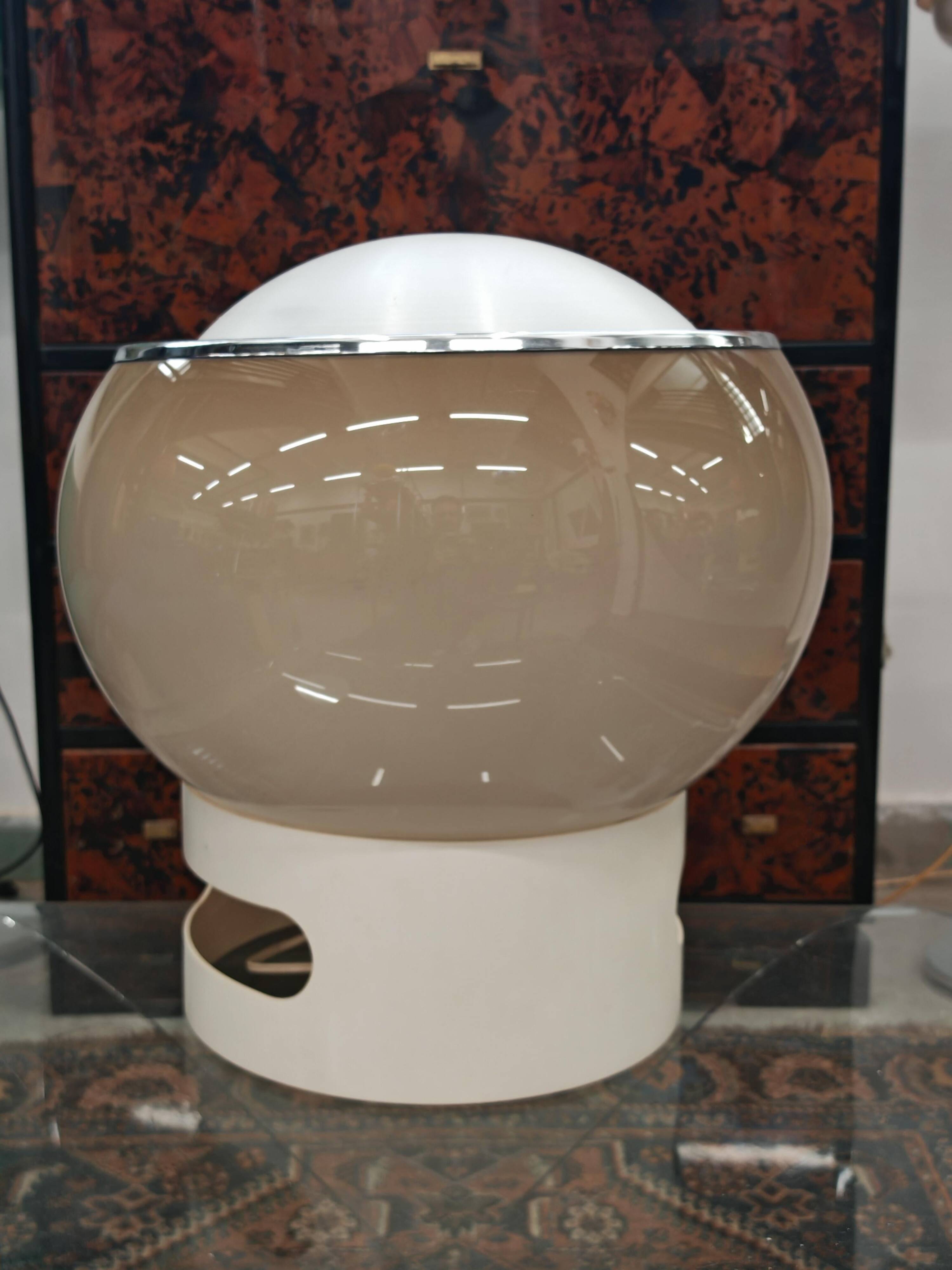 Clan Model Lamp Chrome & Acrylic Mid-Century Modern 1960s