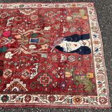 Gashgai nomadic / figurative carpet circa 1920