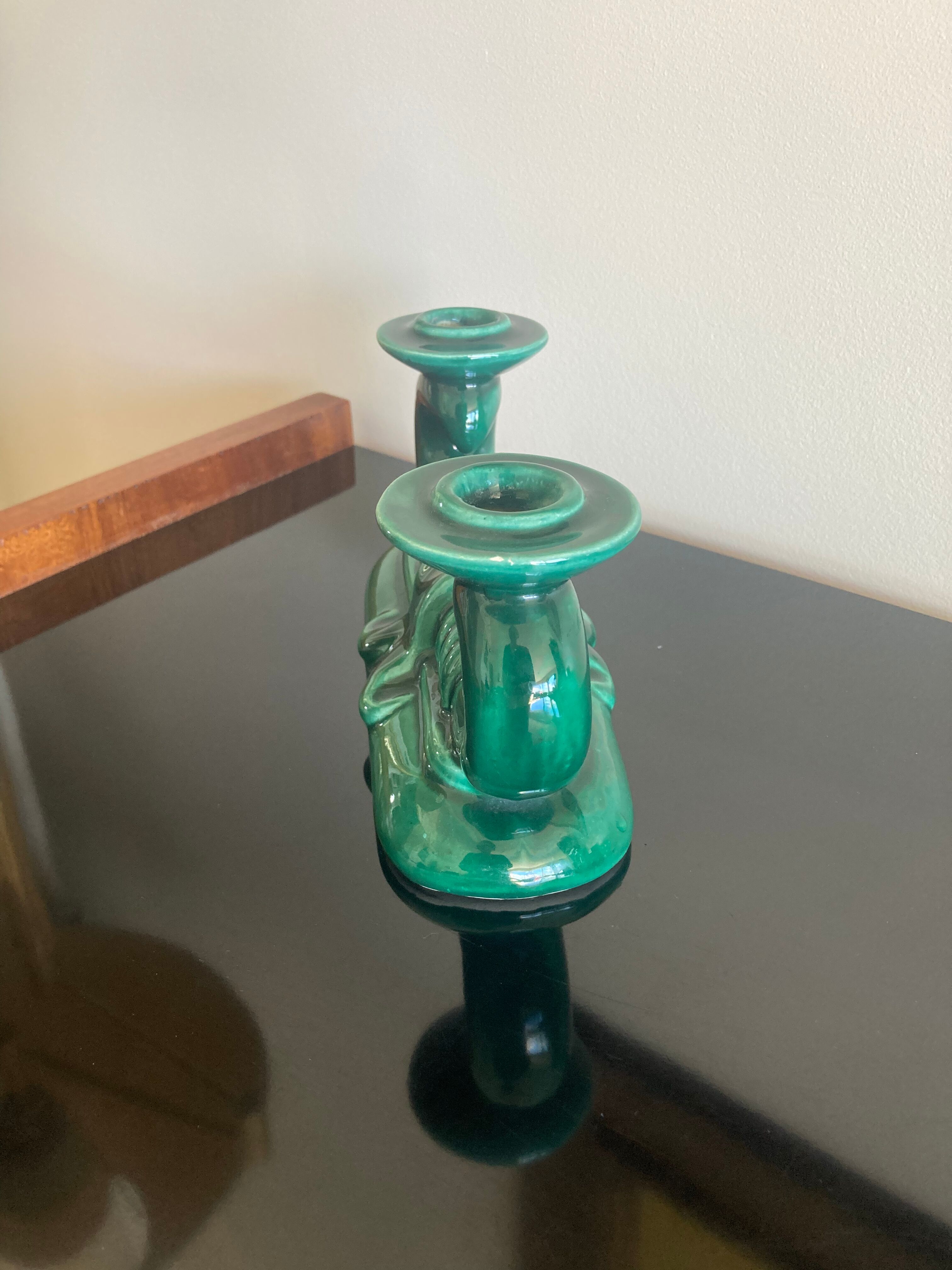 Bougeoir vintage double