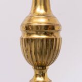 Grands chandeliers d'autel en laiton hollandais du XVIIIe siècle. Lampadaires.