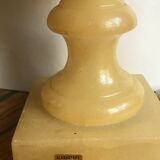 Vintage alabaster tulip lamp