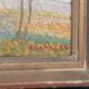 Original Swedish Oil on Canvas – “Landscape” by B. Hallberg – Signed – Vintage & Framed – 50 × 33 cm