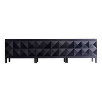 Rare brutalist sideboard by Jean Batenburg for MI, Belgium 1969