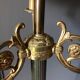 Bronze floor lamp 3 lights 1960 empire style feet claws