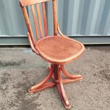 Vintage wooden antique office chair