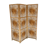 Vintage rattan screen