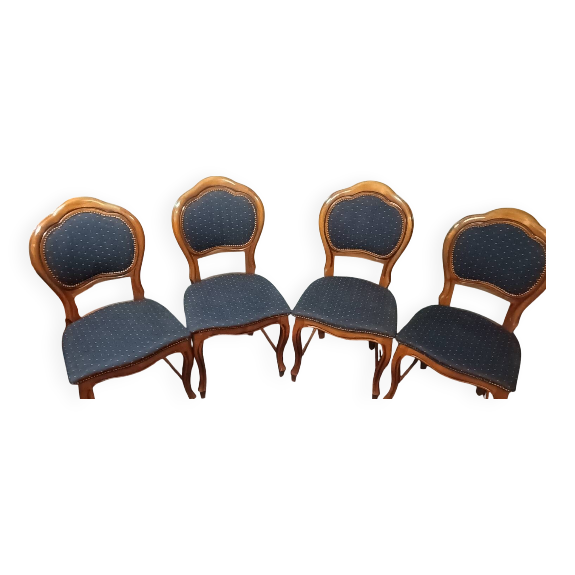 4 chaises Louis Philippe trèfle