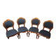 4 chaises Louis Philippe trèfle