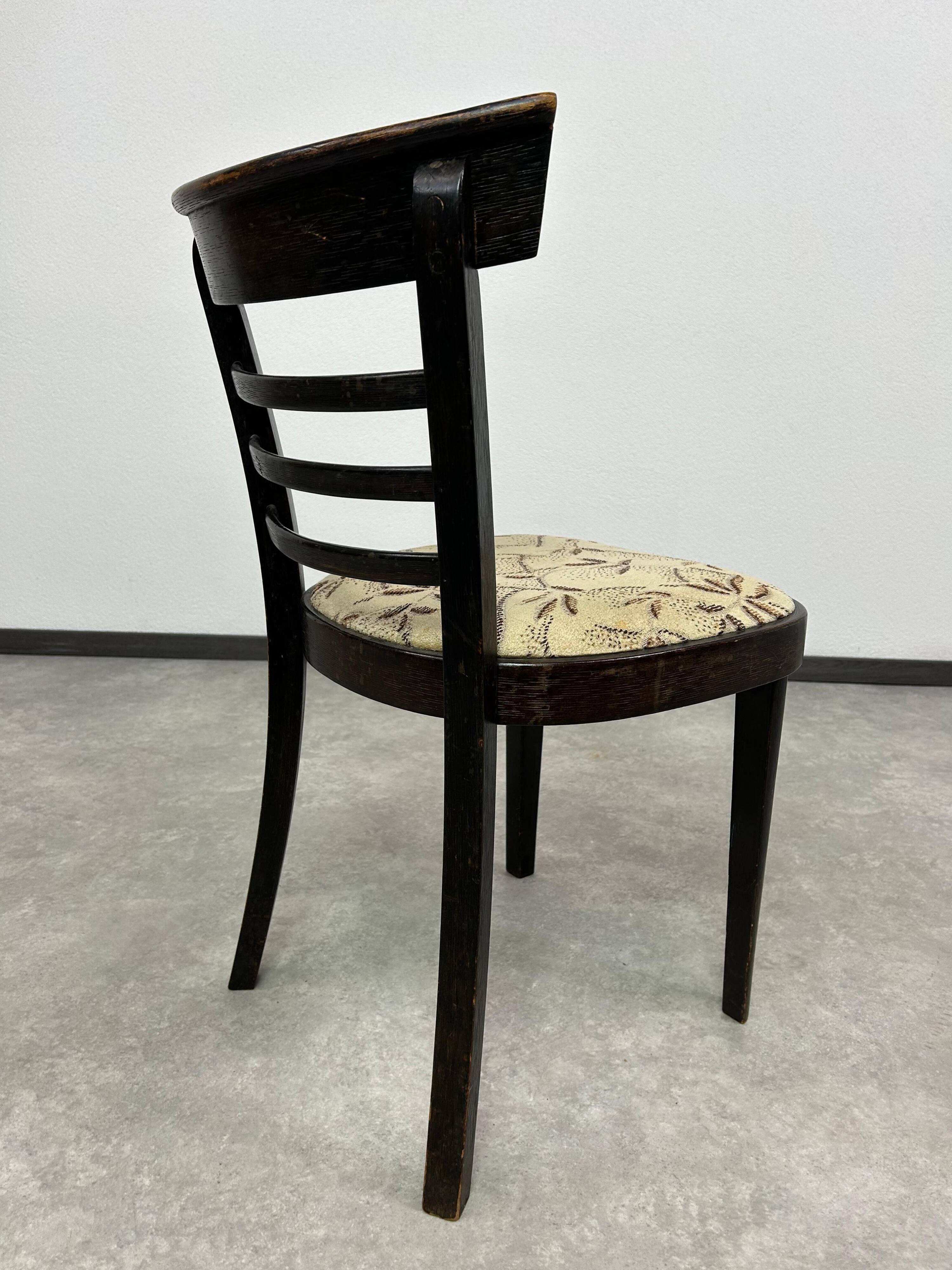 Art Deco dining chair by J. Halabala for Ton Bystřice pod Hostýnem