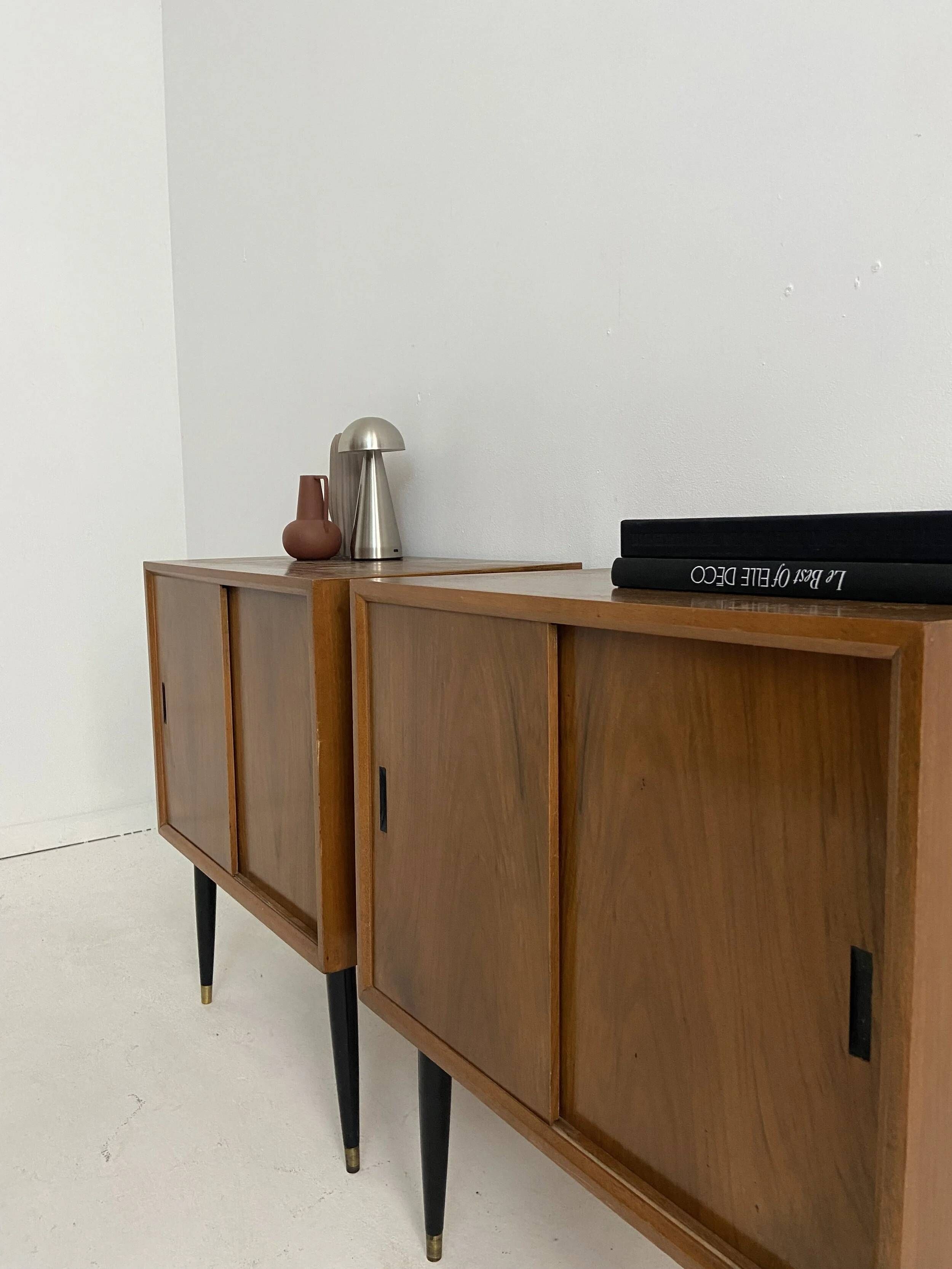 Pair of small vintage sideboards