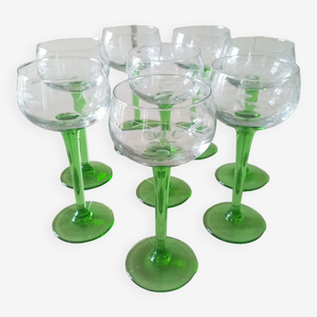 Set of 8 Alsace wine glasses