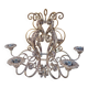 Chandelier candlesticks struck and forged iron