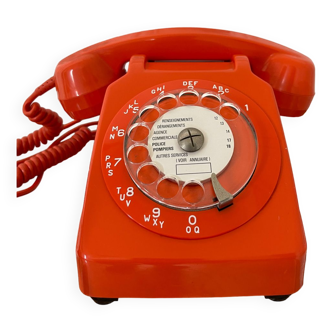 Vintage orange phone