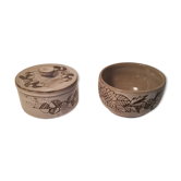 Ceramic bowl and sugar bowl La Tournerie Bons Haute-Savoie