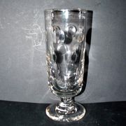 Verre à bière ancien en verre épais taillé – Pinte 50cl Bock BISTROT 1900