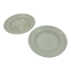 Boch Frères white plate duo