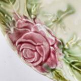 6 old plates in floral slip