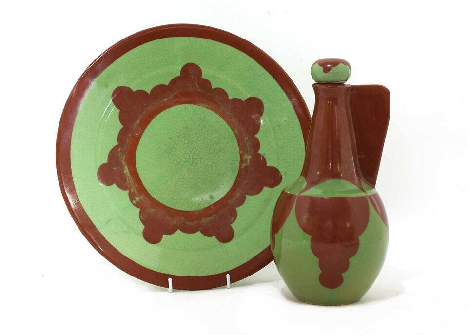 René Herbst (1891-1982) / liqueur carafe and tray