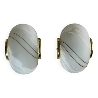 Pair of vintage Murano wall lights