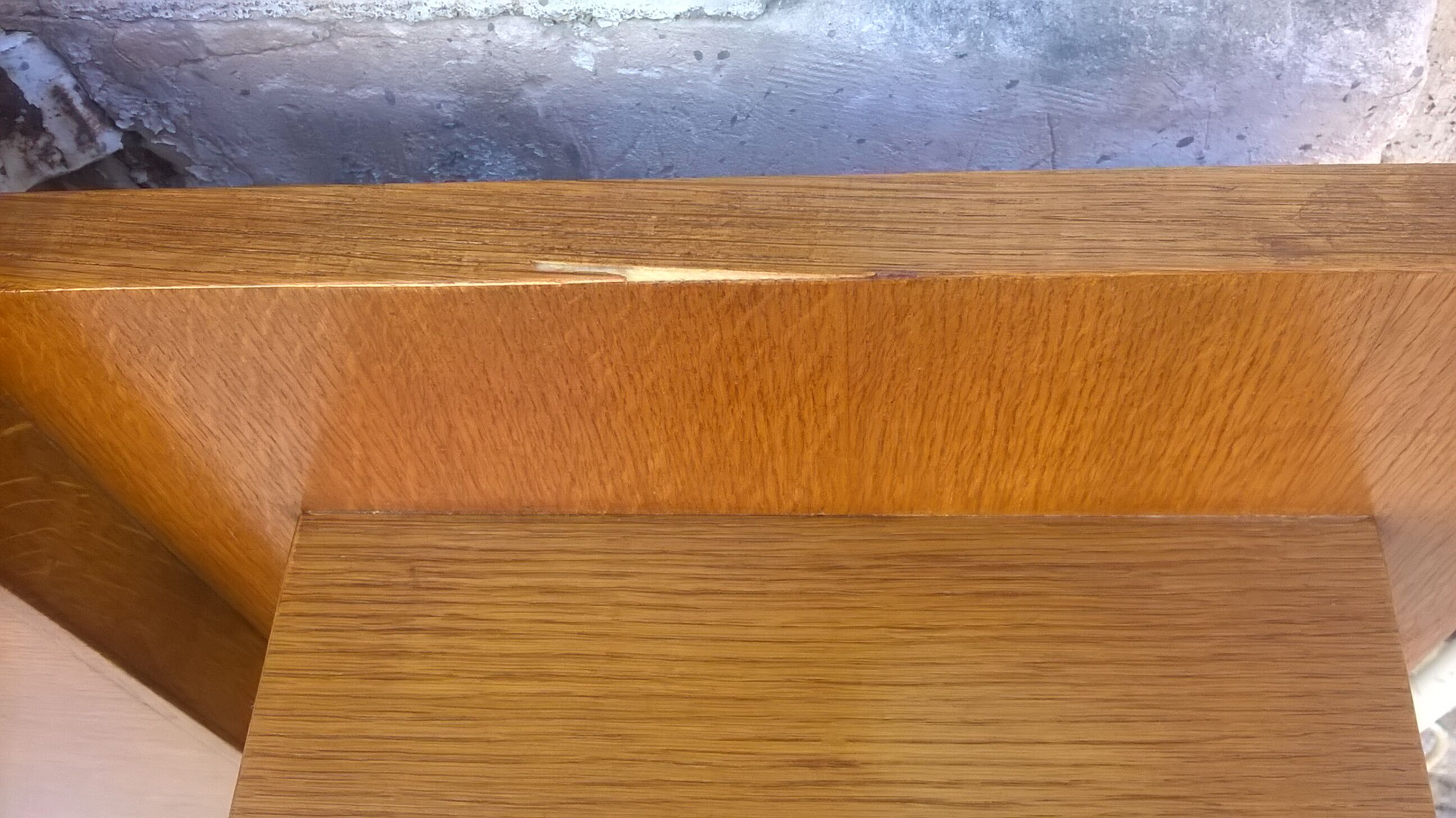 Headboard oak shelves year 60