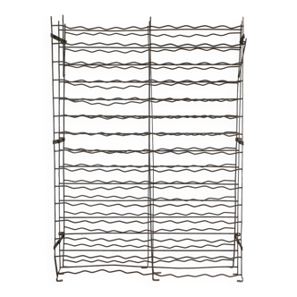 Large vintage metal wine rack, 1960s