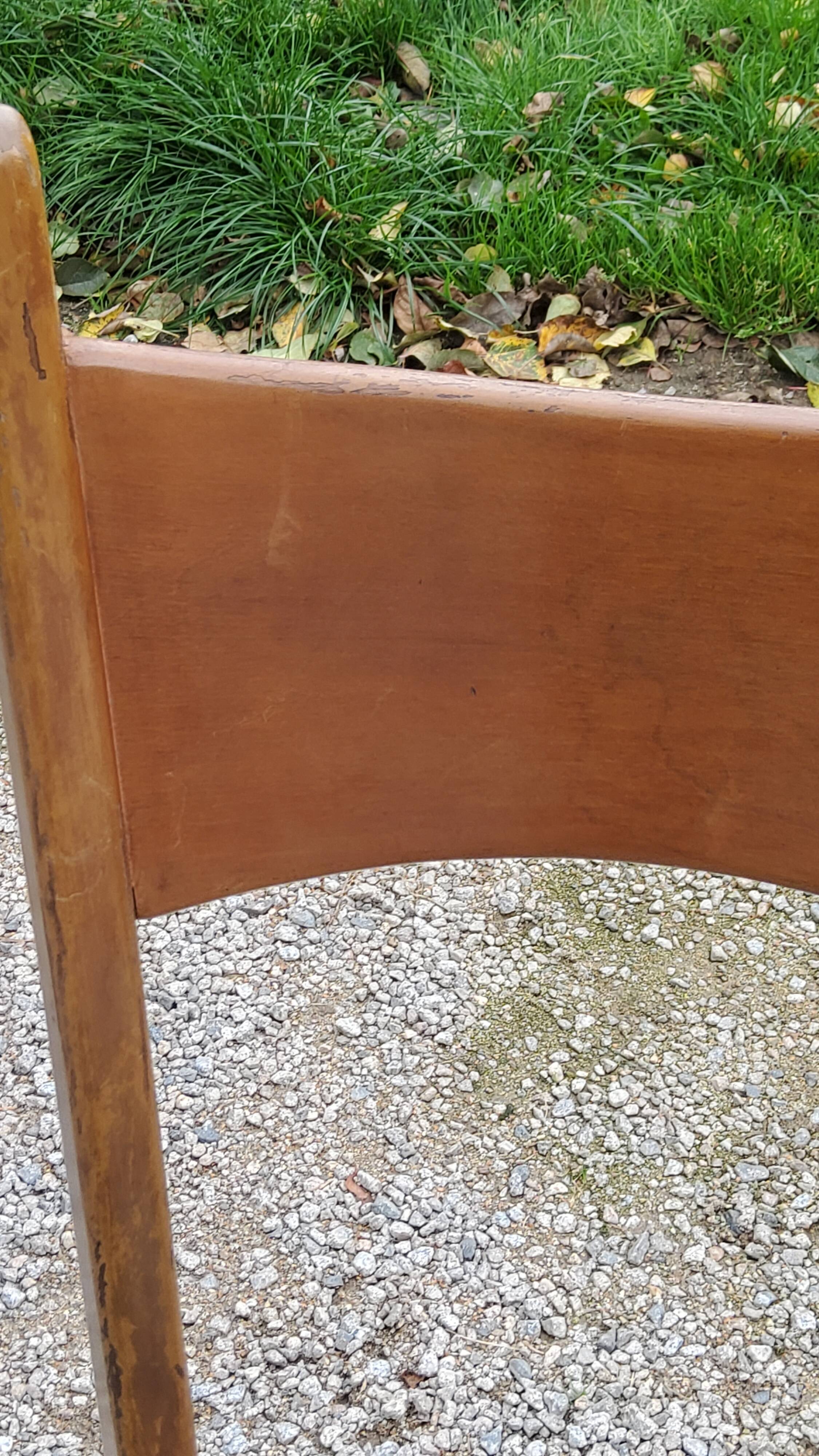 Pair of 50's Scandinavian style mahogany chairs