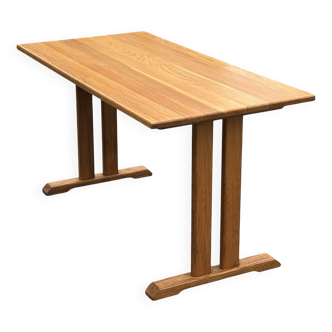 Table à manger vintage shaker en chêne au design minimaliste des années 70