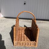 Wicker wooden basket