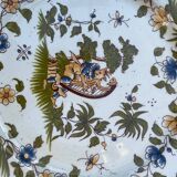 Set of two old Moustier plates