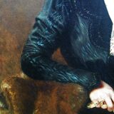 Portrait Adolphe Demange élègante aux gants 1899