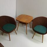 1960 Navratil armchair and coffee table, Czechoslovakia