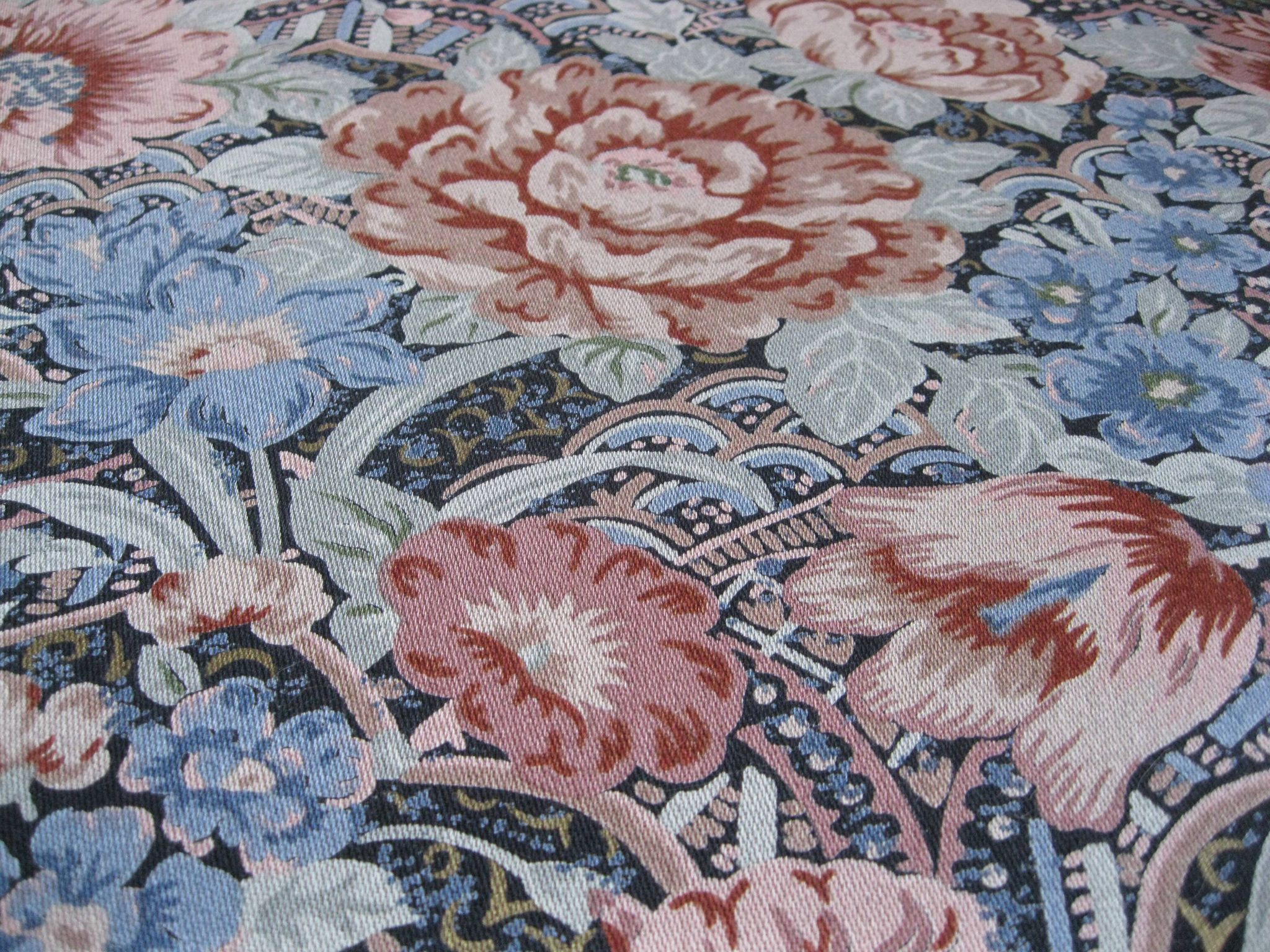 Sewing box jewelry storage fabric pattern tapestry pattern