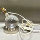 Crystal ball lamp, model no 7706 Jacques Adnet for Baccarat.